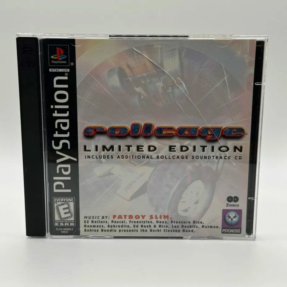 Rollcage: Limited Edition (Sony PlayStation 1, 1999) CIB COMPLETE W/ Soundtrack
